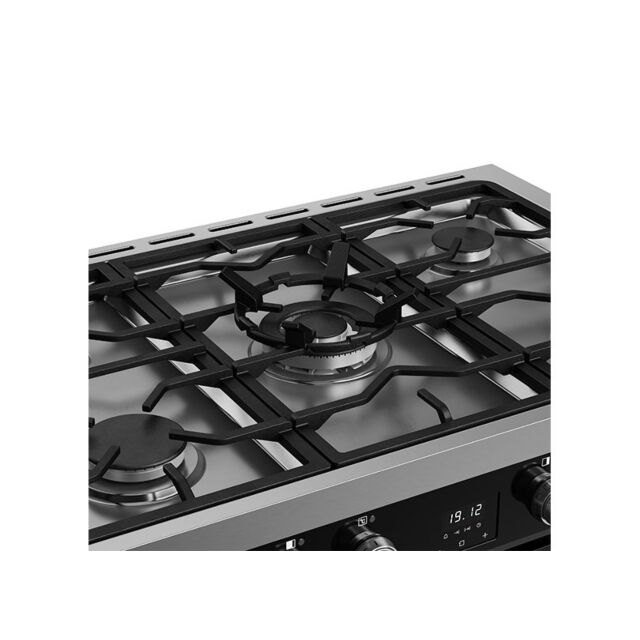 Belling Vision 90cm 5 Burner Gas Hob Double Oven Dual Fuel Range Cooker