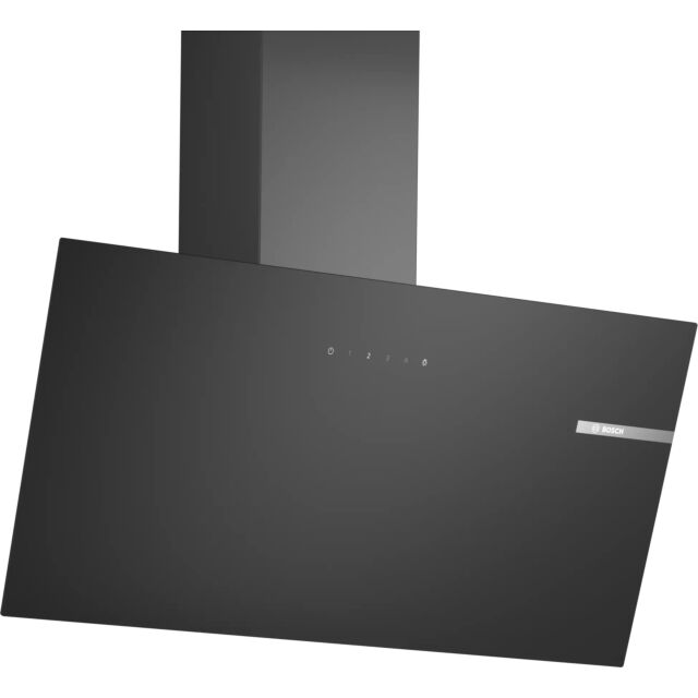 Bosch Series 2 DWK85DK60B 80cm 3 Speed Black Glass Angled Cooker Hood