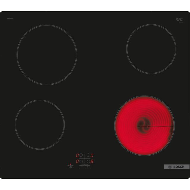 Bosch Series 2 PKE61RAA8B 60cm 4 Zone Touch Control Ceramic Hob