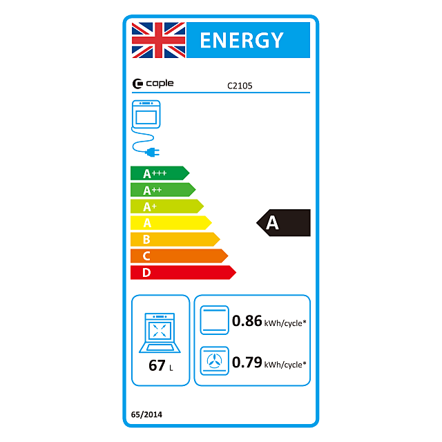 Caple Sense C2105 Built-In Soft Close Single Electric Oven