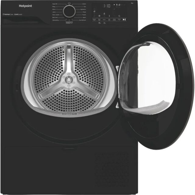 Hotpoint CHSD83MBBUK 8kg Heat Pump Tumble Dryer with ColdGuard
