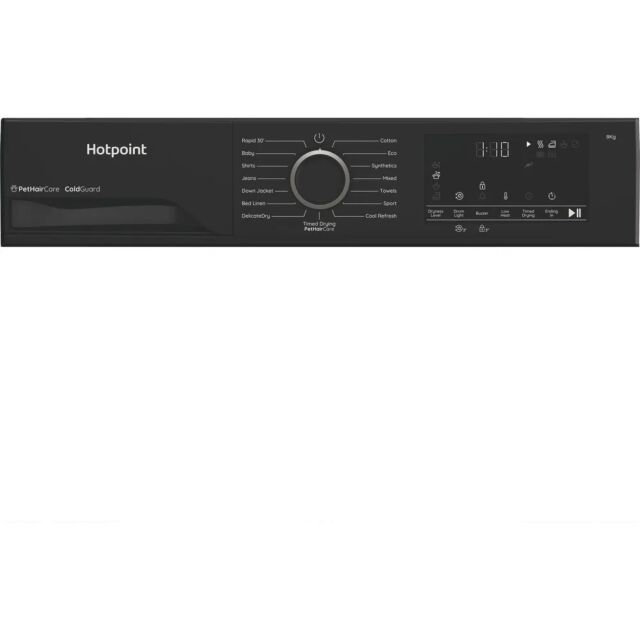 Hotpoint CHSD83MBBUK 8kg Heat Pump Tumble Dryer with ColdGuard