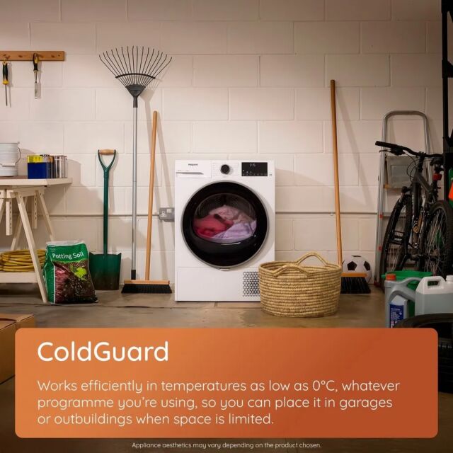 Hotpoint CHSD83MBBUK 8kg Heat Pump Tumble Dryer with ColdGuard