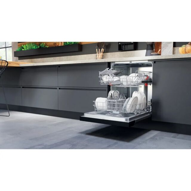 Hotpoint H3BL626BUK/M 14 Place Setting 5 Program Semi-Integrated Dishwasher