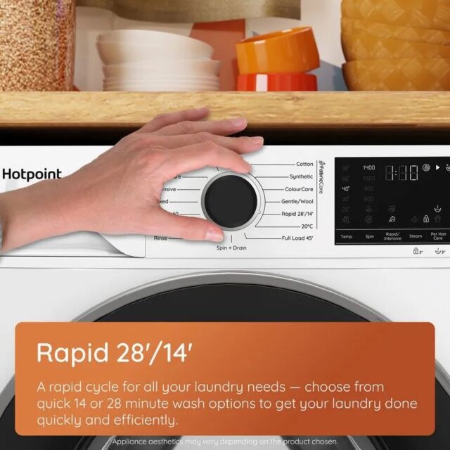 Hotpoint Fabric Care HBCA93GCAREUK/M 9kg 1400rpm Washing Machine