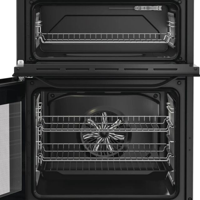 Hotpoint HDD6GDC2B1/M 60cm 4 Ring Gas Hob Double Electric Oven Dual Fuel Cooker