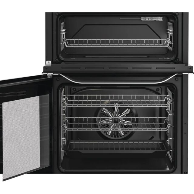 Hotpoint HDE6IDC2X/M 60cm 4 Zone Induction Hob Double Oven Electric Cooker
