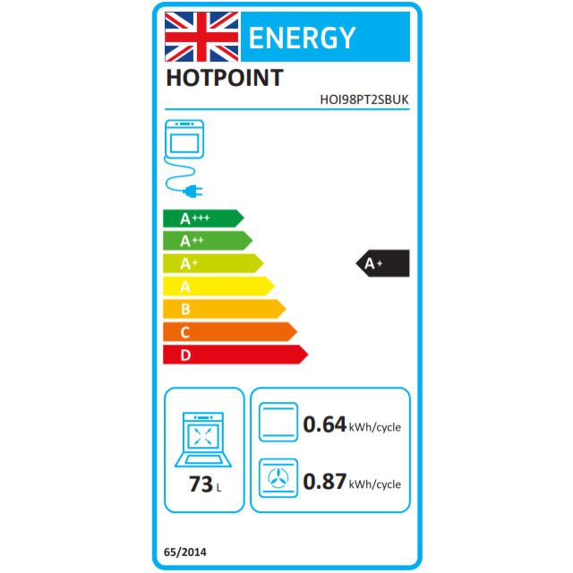 Hotpoint Class 8 HOI98PT2SBUK/M Built-In Active MultiFlow Single Electric Oven
