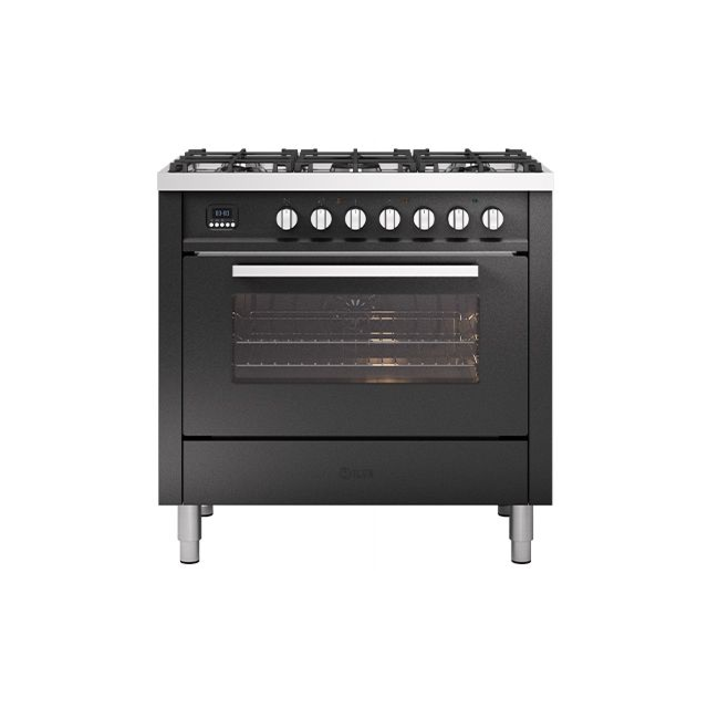ILVE Torino 90cm 5 Burner Gas Hob Single Oven Dual Fuel Range Cooker