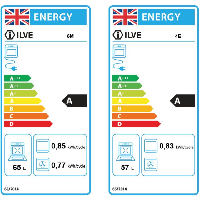 ILVE Torino 100cm 6 Burner Gas Hob Double Oven Dual Fuel Range Cooker