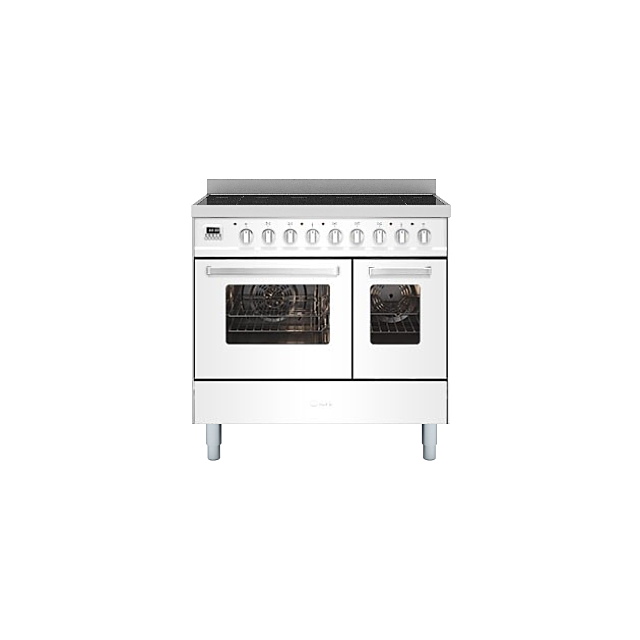 ILVE Torino 90cm 5 Zone Induction Hob Double Oven All Electric Range Cooker