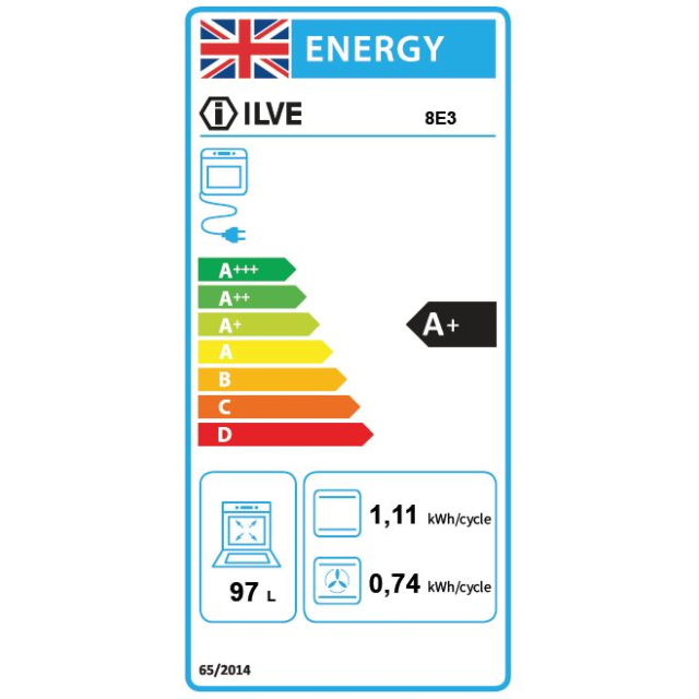 ILVE Majestic Milano 90cm 6 Zone Induction Hob Single Oven Electric Range Cooker