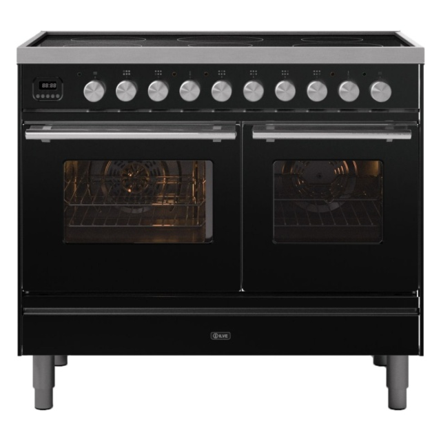 ILVE Roma 100cm 6 Zone Induction Hob Double Oven All Electric Range Cooker