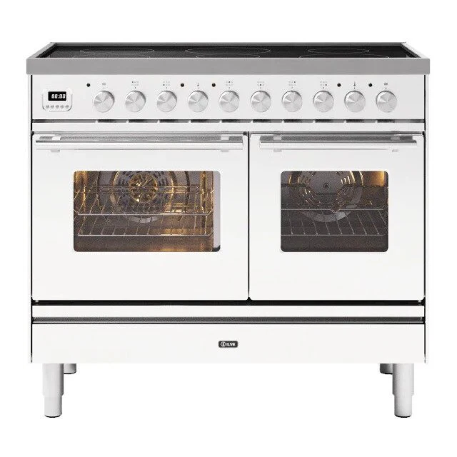 ILVE Roma 100cm 6 Zone Induction Hob Double Oven All Electric Range Cooker