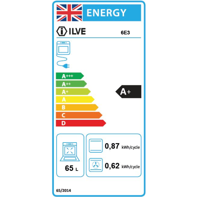 ILVE Milano 60cm 4 Zone Induction Hob Single Oven All Electric Mini Range Cooker