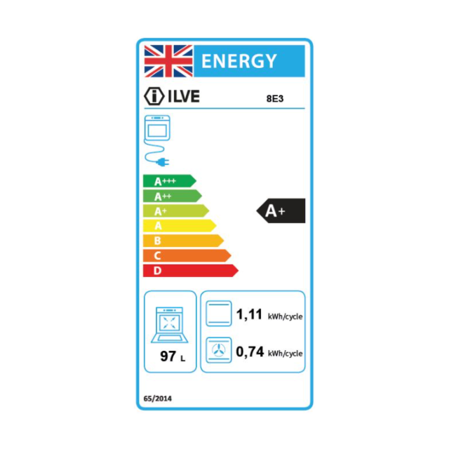 ILVE Milano 90cm 6 Zone Induction Hob Single Oven Dual Fuel Range Cooker