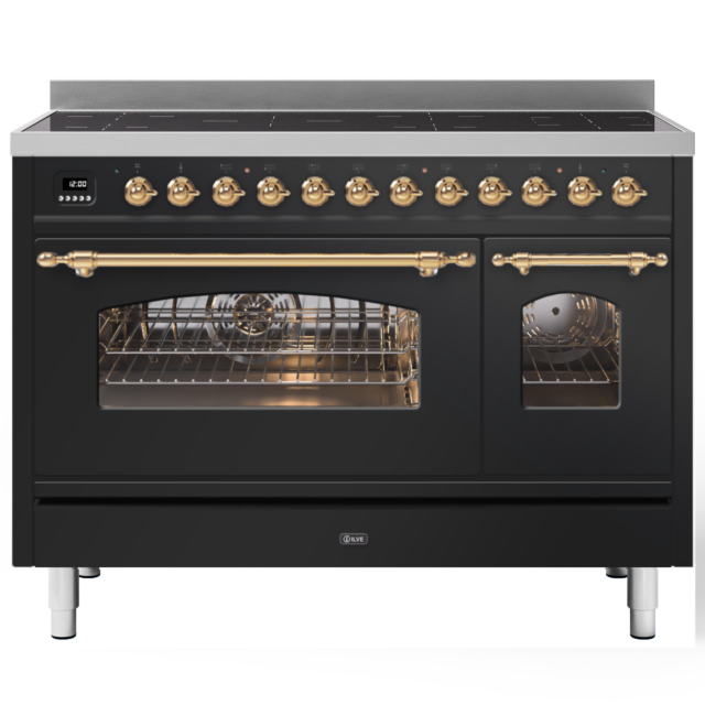 ILVE Milano 120cm 7 Zone Induction Hob Double Oven All Electric Range Cooker