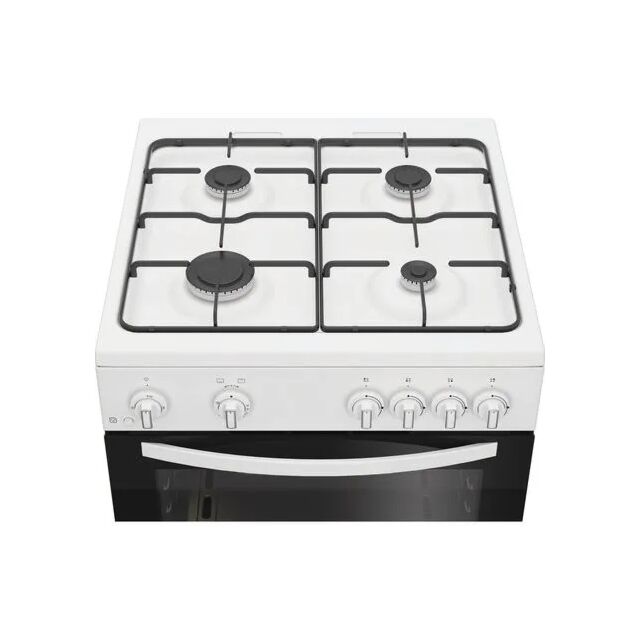 Indesit I6GGMMW/UK//M 60cm 4 Burner Gas Hob Single Oven Gas Cooker