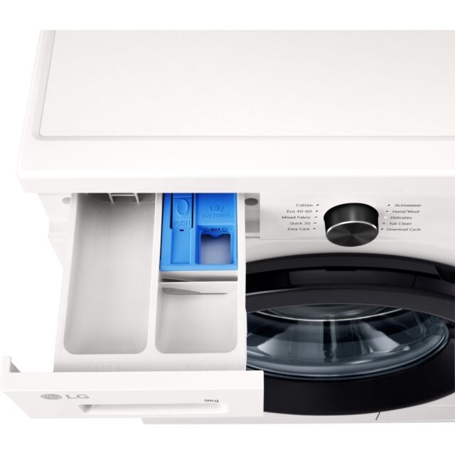 LG F4X1009NWK 9kg 1400rpm 6Motion Direct Drive Washing Machine