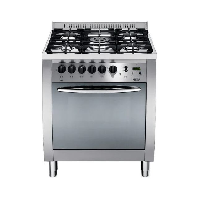 Lofra Curva 70cm 5 Burner Gas Hob Single Oven All Gas Range Cooker