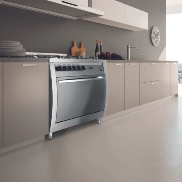 Lofra Curva 70cm 5 Burner Gas Hob Single Oven All Gas Range Cooker