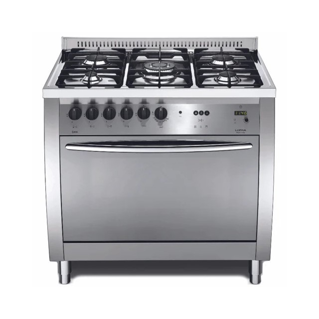Lofra Curva 90cm 5 Burner Gas Hob Single Oven All Gas Range Cooker
