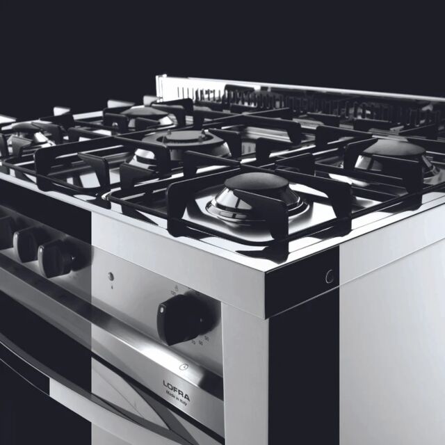 Lofra Maxima 70cm 5 Burner Gas Hob Single Oven All Gas Range Cooker