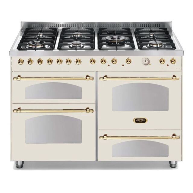 Lofra Dolcevita 120cm 7 Burner Gas Hob Triple Oven Dual Fuel Range Cooker