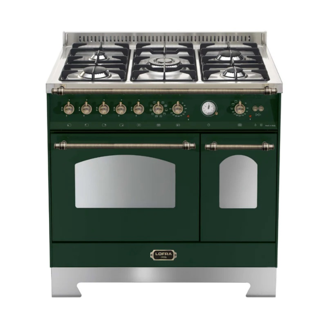 Lofra Dolcevita 90cm 5 Burner Gas Hob Double Oven Dual Fuel Range Cooker