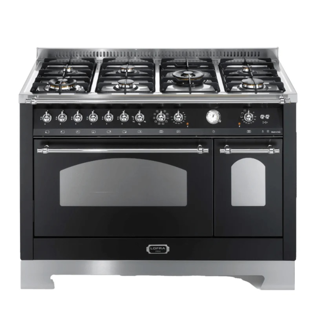 Lofra Dolcevita 120cm 7 Burner Gas Hob Double Oven Dual Fuel Range Cooker