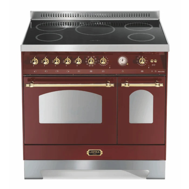 Lofra Dolcevita 90cm 5 Zone Induction Hob Double Oven All Electric Range Cooker