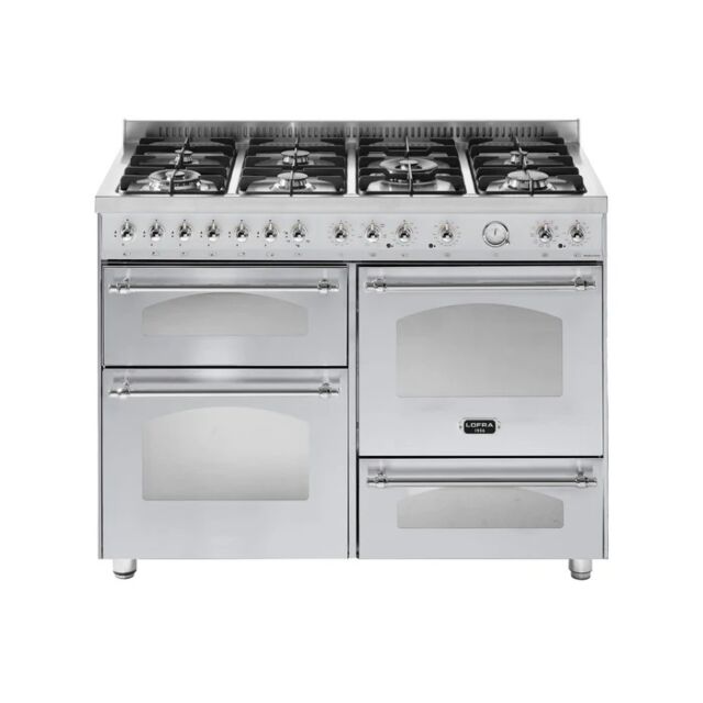 Lofra Dolcevita 120cm 7 Burner Gas Hob Triple Oven Dual Fuel Range Cooker