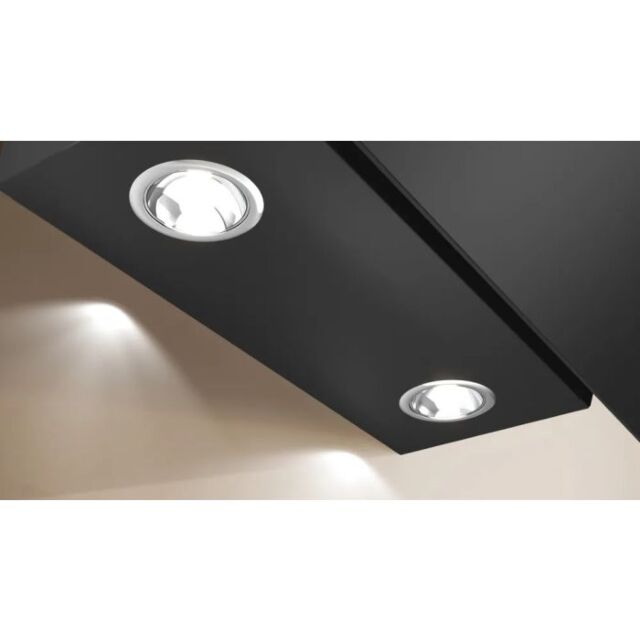 Neff N30 D83IDK1S0B 80cm 3 Speed Black Glass Angled Cooker Hood