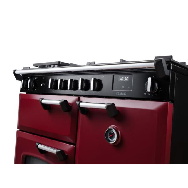 Rangemaster Classic 100cm 5 Burner Gas Hob Double Oven Dual Fuel Range Cooker