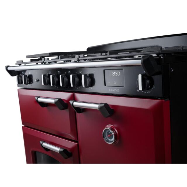 Rangemaster Classic 100cm 5 Burner Gas Hob Double Oven Dual Fuel Range Cooker
