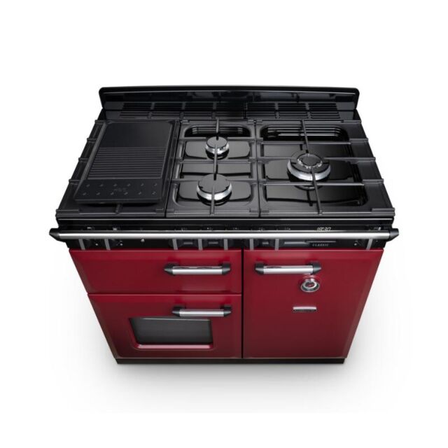 Rangemaster Classic 100cm 5 Burner Gas Hob Double Oven Dual Fuel Range Cooker