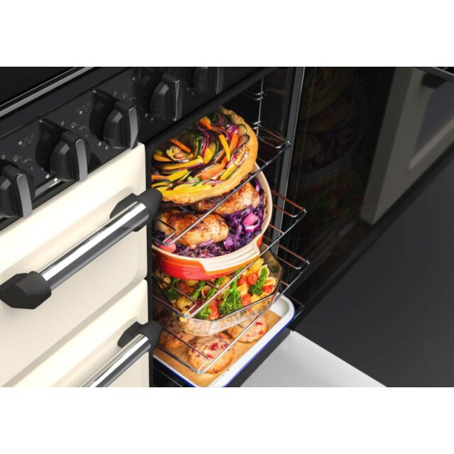 Rangemaster Classic 90cm 5 Burner Gas Hob Double Oven Dual Fuel Range Cooker