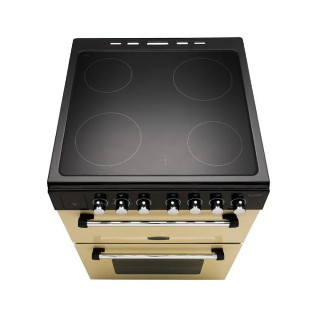 Rangemaster Classic 60cm 4 Zone Ceramic Double Oven Electric Mini Range Cooker