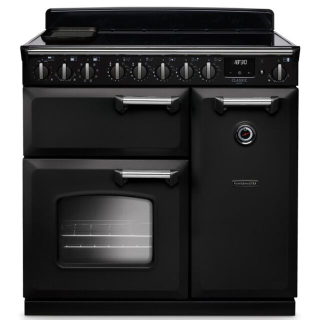 Rangemaster Classic Deluxe 90cm Induction Hob Double Oven Electric Range Cooker