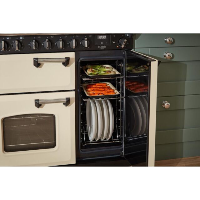 Rangemaster Classic Deluxe 90cm Induction Hob Double Oven Electric Range Cooker