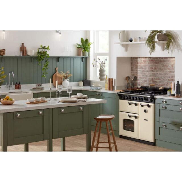 Rangemaster Classic Deluxe 90cm Induction Hob Double Oven Electric Range Cooker