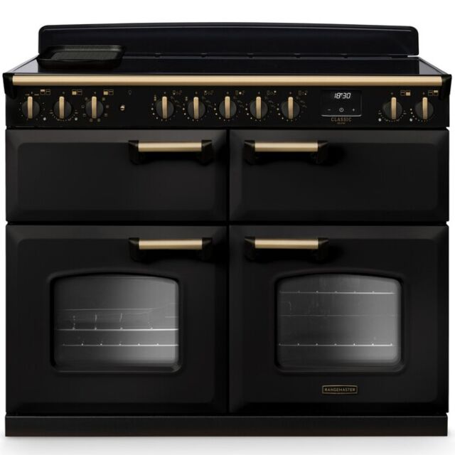 Rangemaster Classic Deluxe 110cm Induction Hob Triple Oven Electric Range Cooker