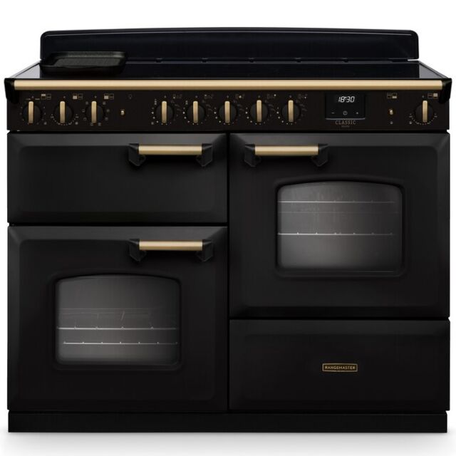 Rangemaster Classic Deluxe 110cm Induction Hob Double Oven Electric Range Cooker