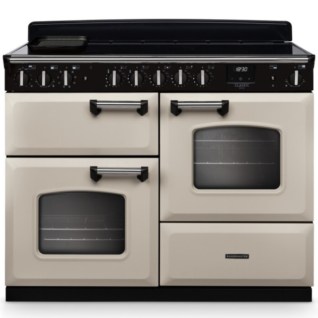 Rangemaster Classic Deluxe 110cm Induction Hob Double Oven Electric Range Cooker
