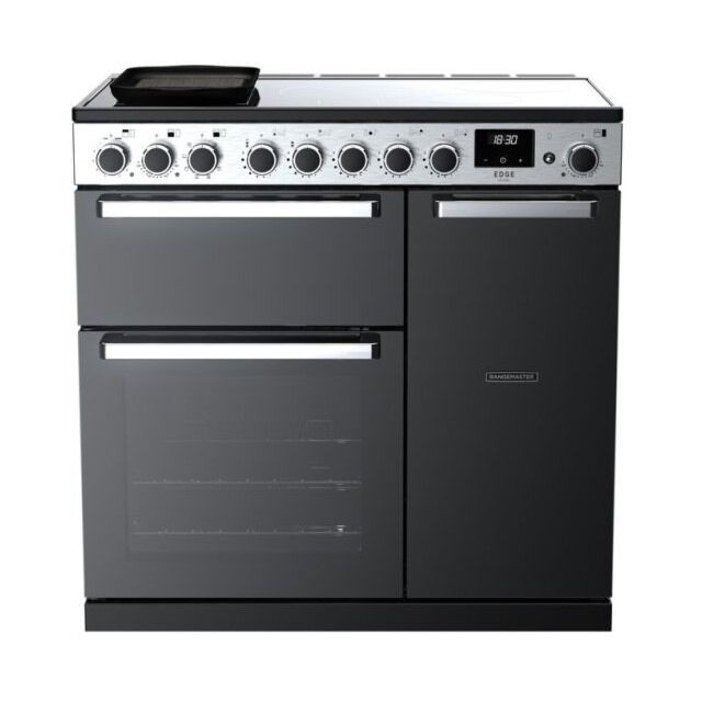 Rangemaster Edge Deluxe 90cm 5 Zone Induction Double Oven Electric Range Cooker