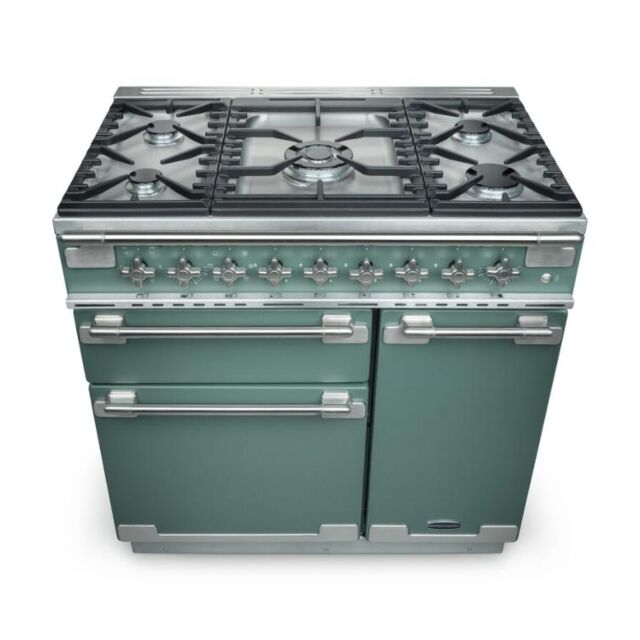 Rangemaster Elise 90cm 5 Burner Gas Hob Double Oven Dual Fuel Range Cooker