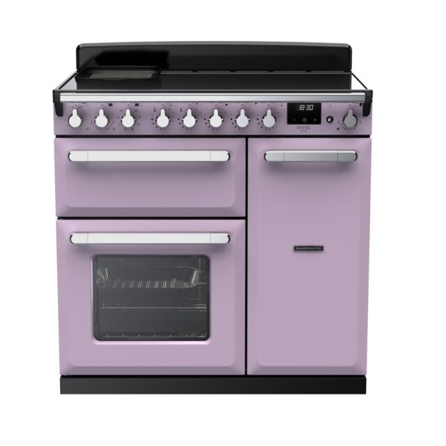 Rangemaster Estel Deluxe 90cm 5 Zone Induction Double Oven Electric Range Cooker