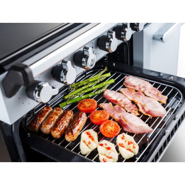 Rangemaster Estel Deluxe 90cm 5 Zone Induction Double Oven Electric Range Cooker