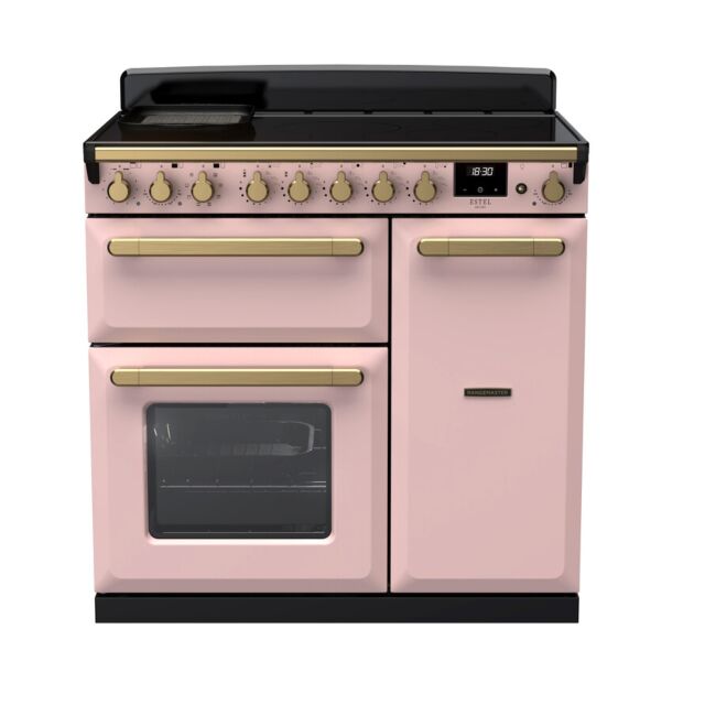 Rangemaster Estel Deluxe 90cm 5 Zone Induction Double Oven Electric Range Cooker