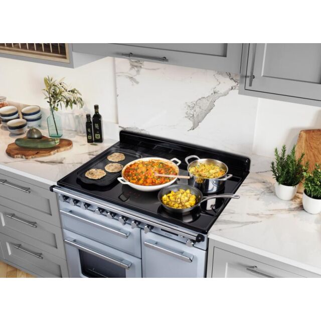 Rangemaster Estel Deluxe 90cm 5 Zone Induction Double Oven Electric Range Cooker